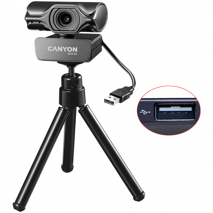 CANYON webcam C6 Quad HD 1440p Black [3]
