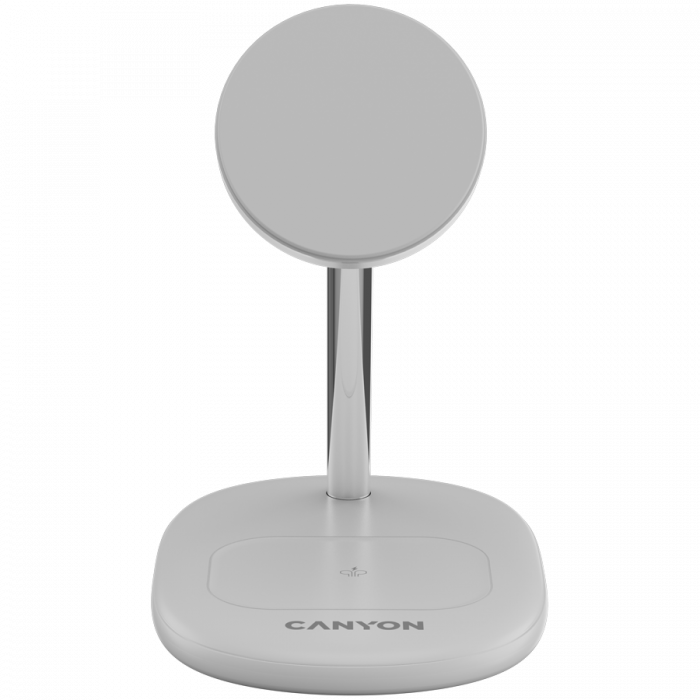 CANYON wireless charger WCS-205 15W Qi2 2in1 w/o adapter White [2]