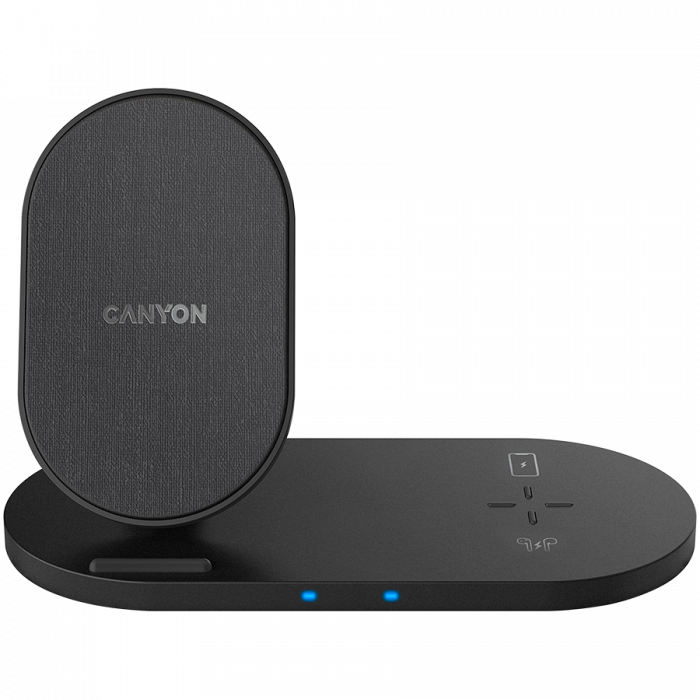 CANYON wireless charger WS-202 10W 2in1 Black [1]