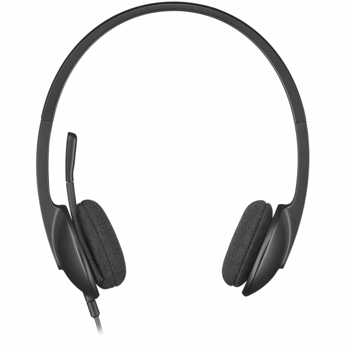 LOGITECH H340 Corded Headset - BLACK - USB [2]