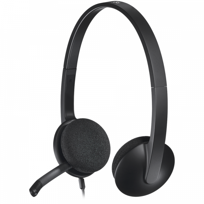 LOGITECH H340 Corded Headset - BLACK - USB [4]