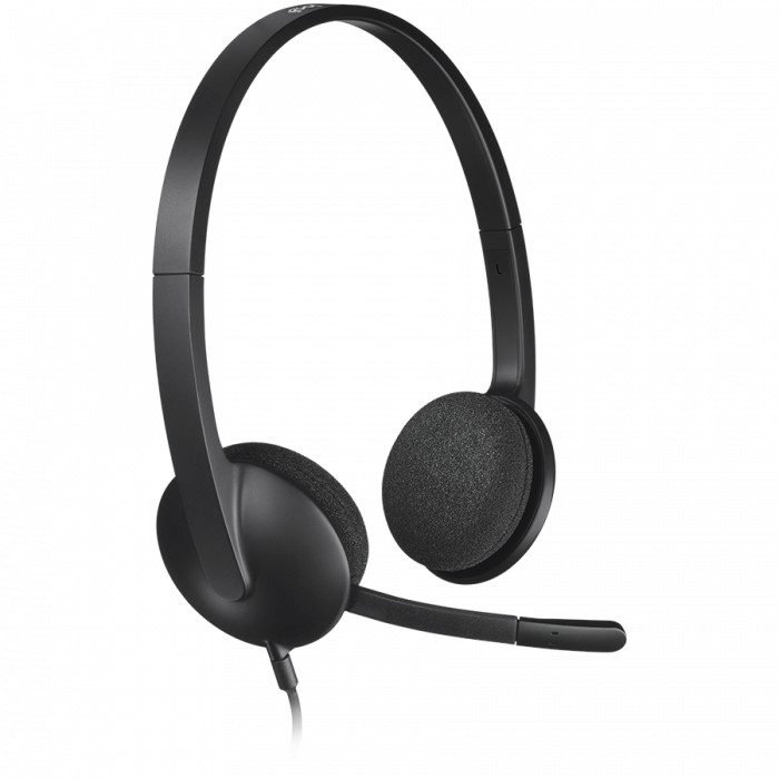 LOGITECH H340 Corded Headset - BLACK - USB [3]