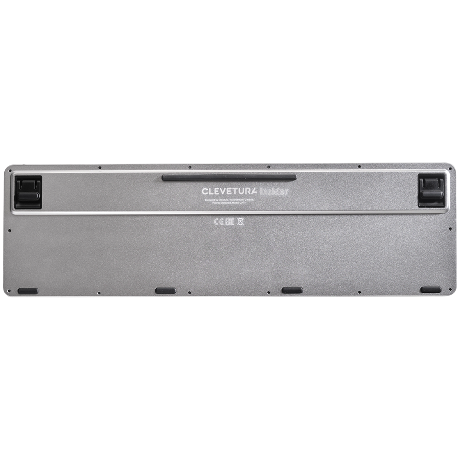 CLEVETURA CLVX 1 Touch-On-Keys AI Wireless Keyboard, ANSI US Windows Layout, Scissor Switches, Aluminum Chassis, Interactive RGB, Windows/Linux/MacOS support [5]