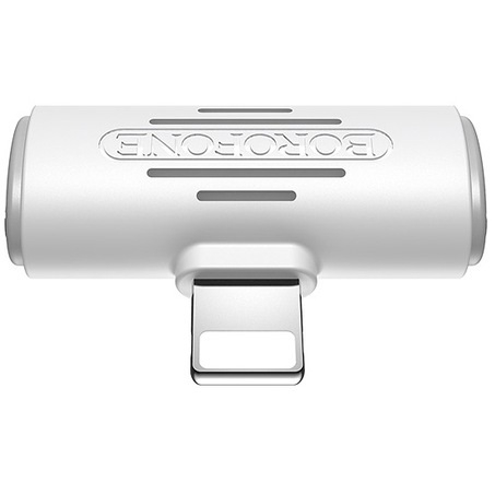 Convertor Audio tip lightning Borofone BV6 Incarcare 2A, Alb [2]