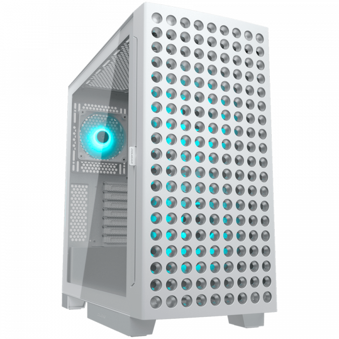 COUGAR AIRFACE ECO RGB PC Case, Mid Tower, White [1]