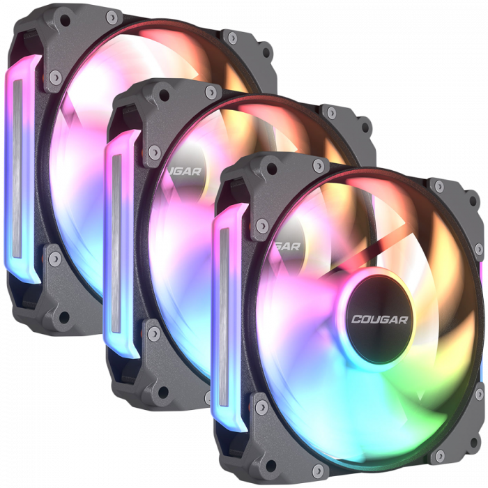 COUGAR Apolar 120 ARGB (3 pcs pack) / Elite Universal Modular Fan (3pcs pack) / Black [1]