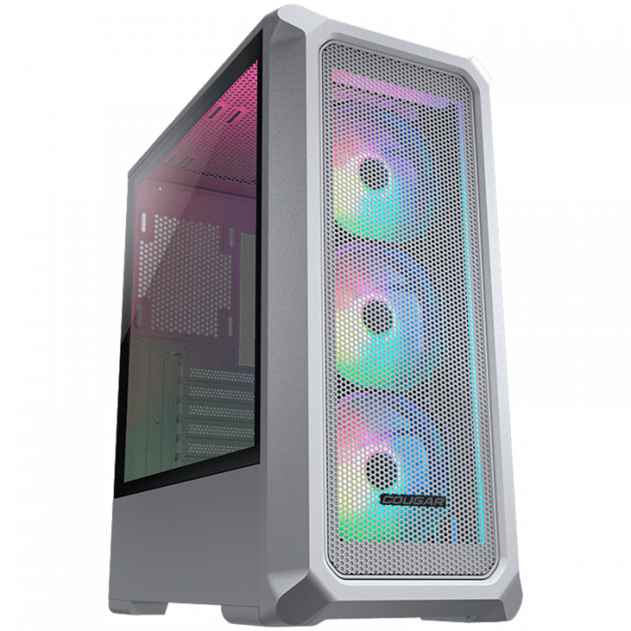 COUGAR | Archon 2 Mesh RGB (White) | PC Case | Mid Tower / Mesh Front Panel / 3 x ARGB Fans / 3mm TG Left Panel + COUGAR PSU STC600 / 600W Preinstalled [1]
