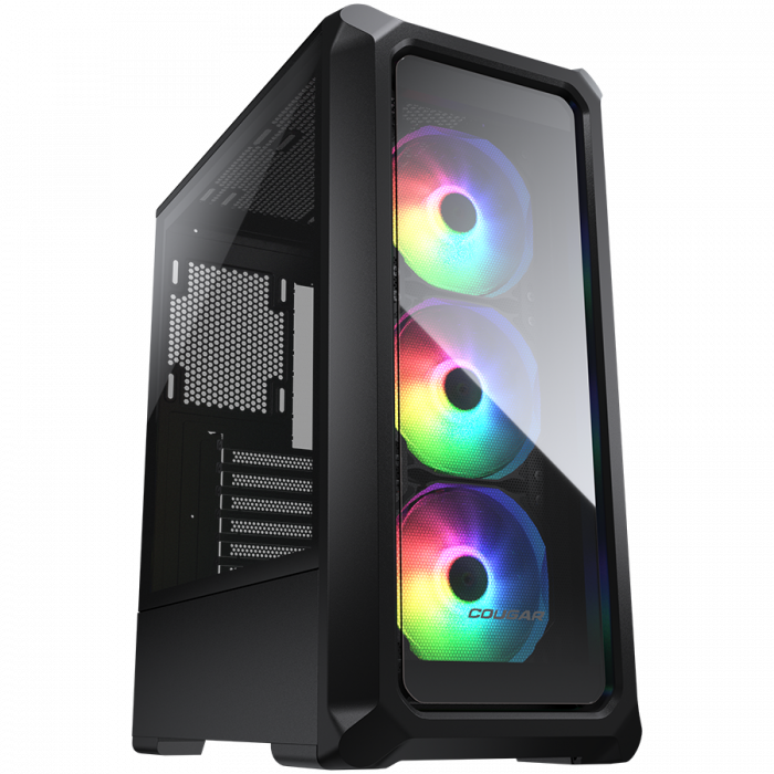 COUGAR | Archon 2 RGB (Black) | PC Case | Mid Tower / TG Front Panel / 3 x ARGB Fans / 3mm TG Left Panel [1]