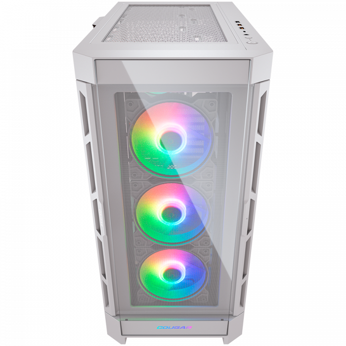 COUGAR | Duoface Pro RGB White | PC Case | Mid Tower / TG & Airflow Front Panel / 4 x ARGB Fans / TG Left Panel [4]