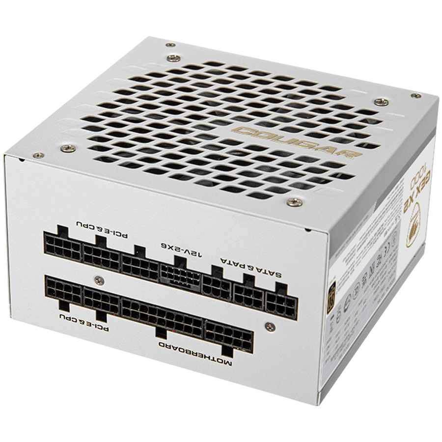 COUGAR GEXX2 1000 PSU,80 plus Gold, 1000W, Fully Modular, PCI-E 5.0 support, Color - WHITE [2]