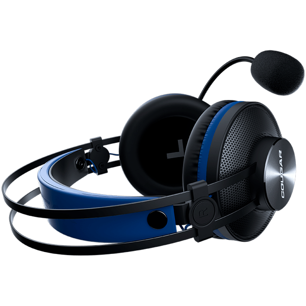 Cougar | Immersa Essential Blue | Headset | Driver 40mm /9.7mm noise cancelling Mic./Stereo 3.5mm 4-pole and 3-pole PC adapter / Blue [5]