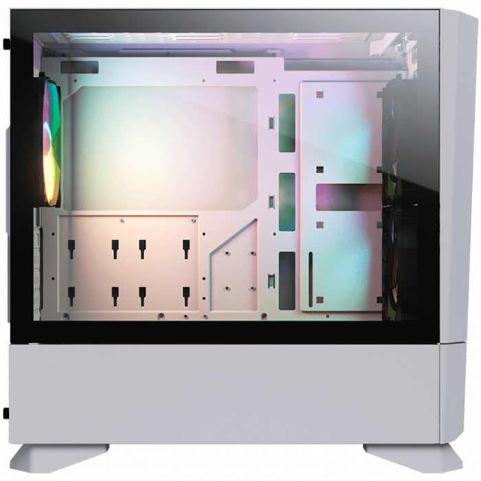 COUGAR | MG140 Air RGB White | PC Case | Mini Tower / Air Vents Front Panel / 3 x ARGB Fans / 4mm TG Left Panel [3]