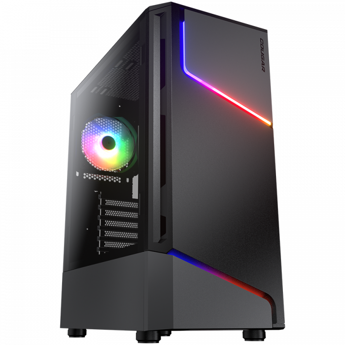COUGAR | MX360 RGB | PC Case | Mid Tower / Metal Front Panel with ARGB strips / 1 x ARGB Fan / TG Left Panel [1]