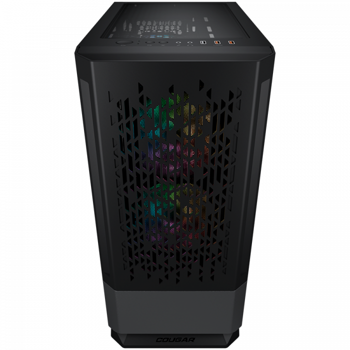 COUGAR | MX430 Air RGB Black | PC Case | Mid Tower / Air Vents Front Panel with ARGB strips / 3 x ARGB Fans / 4mm TG Left Panel [3]