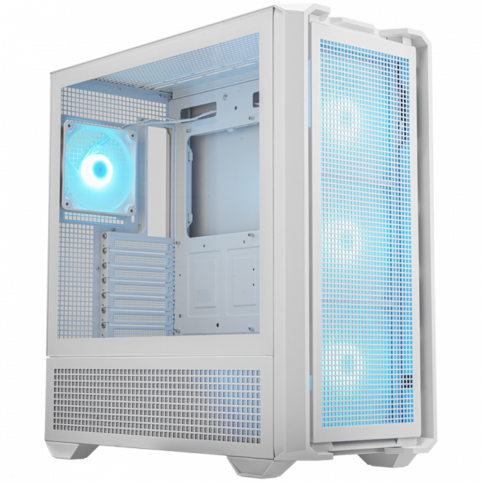 COUGAR | MX600 White | PC Case | Mid Tower / Mesh Front Panel / 3 x 140mm + 1 x 120mm Fans / Transparent Left Panel [3]
