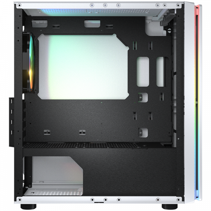 COUGAR | Purity RGB White | PC Case | Mini Tower / TG Front Panel with ARGB strip / 1 x ARGB Fan / 3mm TG Left Panel [6]