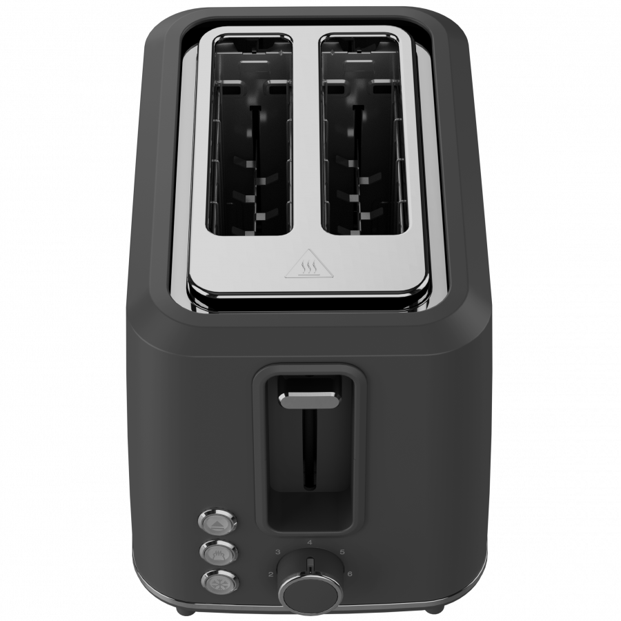 Electric Toaster, Grey, 220-240V, 50-60Hz, 920-1080W, 2 slots, 3 modes, 7 browning levels [6]