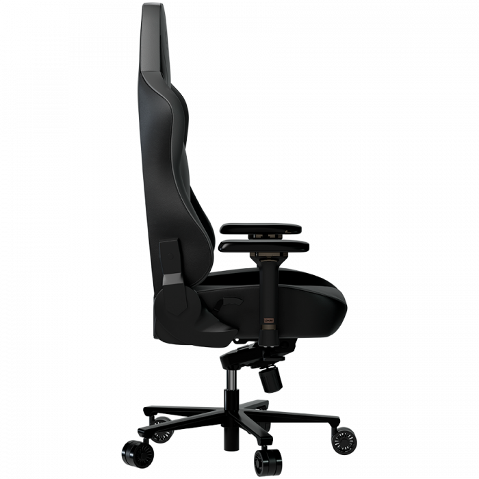 LORGAR Base 311, Gaming chair, PU eco-leather, 1.8 mm metal frame, multiblock mechanism, 4D armrests, 5 Star aluminium base, Class-4 gas lift, 75mm PU casters, Black + grey [3]