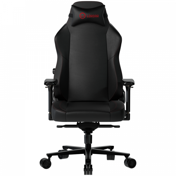 LORGAR Embrace 533, Gaming chair, PU eco-leather, 1.8 mm metal frame, multiblock mechanism, 4D armrests, 5 Star aluminium base, Class-4 gas lift, 75mm PU casters, Black [1]