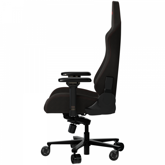 LORGAR Ace 422, Gaming chair, Anti-stain durable fabric, 1.8 mm metal frame, multiblock mechanism, 4D armrests, 5 Star aluminium base, Class-4 gas lift, 75mm PU casters, Black + red [5]