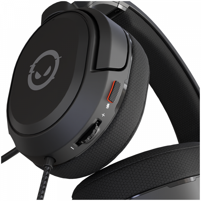 LORGAR Kaya 360, USB Gaming headset with microphone, CM108B, Plug&Play, USB-A connection cable 2m, fabric ear pads, size: 192*184.7*88mm, 0.314kg, black [5]