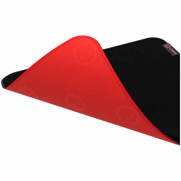 Lorgar Main 323, Gaming mouse pad, Precise control surface, Red anti-slip rubber base, size: 360mm x 300mm x 3mm, weight 0.21kg [5]