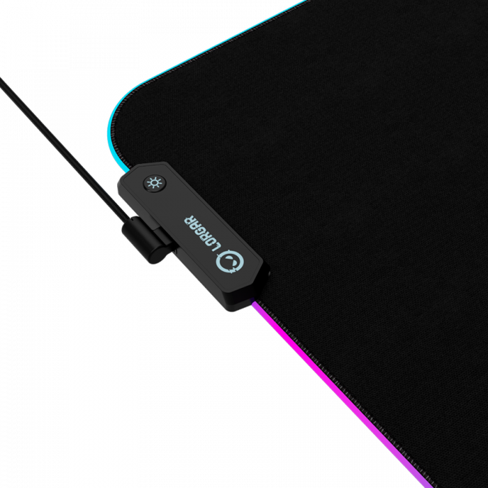 Lorgar Steller 913, Gaming mouse pad, High-speed surface, anti-slip rubber base, RGB backlight, USB connection, Lorgar WP Gameware support, size: 360mm x 300mm x 3mm, weight 0.250kg [2]