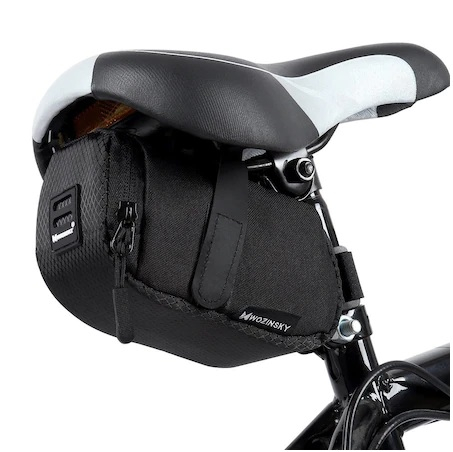 Geanta pentru bicicleta, Wozinsky, WBB8BK, Neagra, 0,6 l, Montare sub sa, Universala [4]