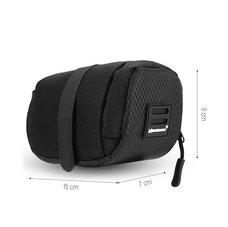 Geanta pentru bicicleta, Wozinsky, WBB8BK, Neagra, 0,6 l, Montare sub sa, Universala [2]