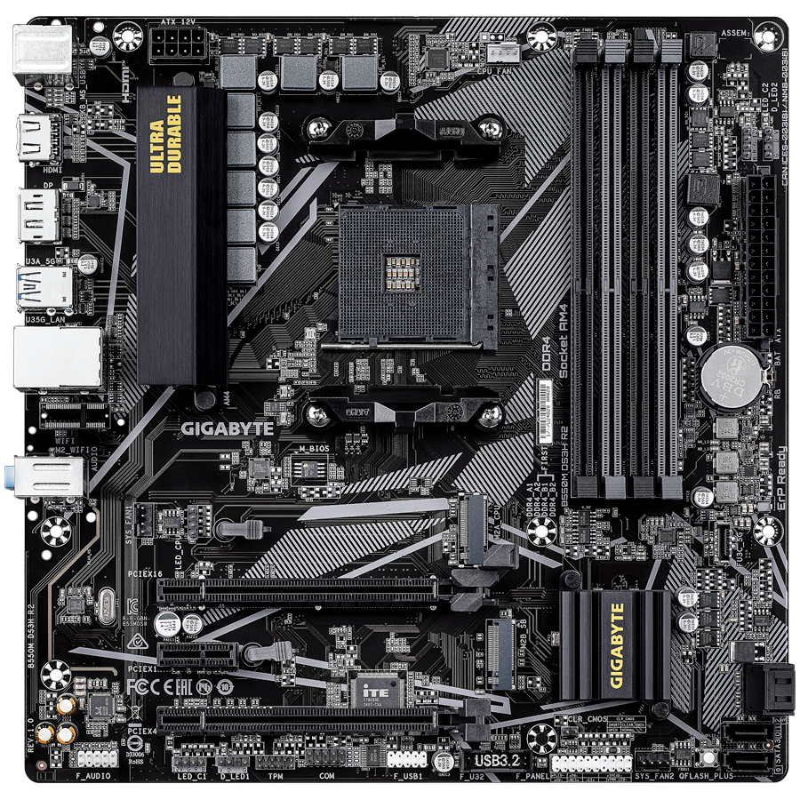 GIGABYTE B550M DS3H R2, AM4, 4x DDR4, mATX [2]