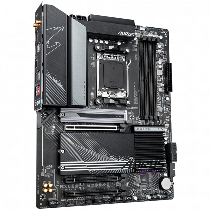GIGABYTE MB B650 AORUS ELITE AX V2 (AM5, 4x DDR5, 1x PCI-E 4.0 x16x16, 2x PCI-E 3.0 x16x1, 3x M.2, 4x SATA, 1xHDMI, 1xDP, WiFI 6E, BT, 2.5GbE, ATX) [2]
