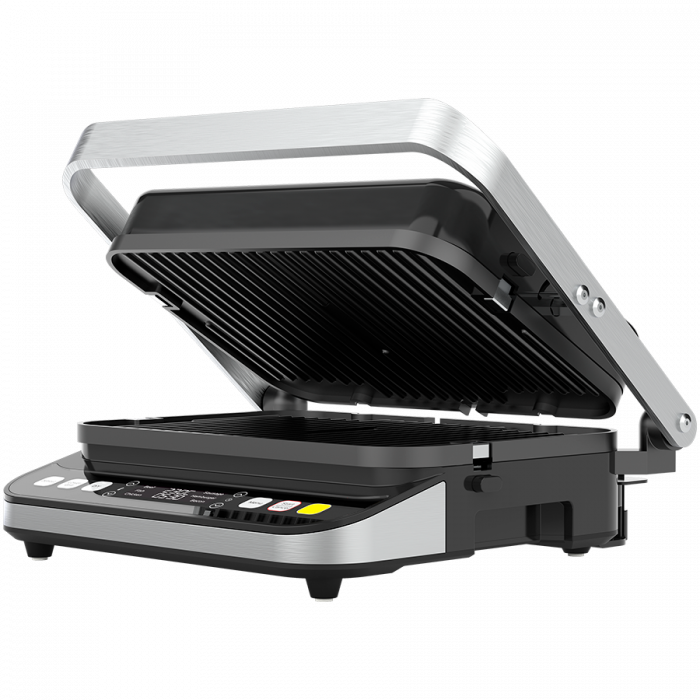 AENO ''Electric Grill EG5: 2000W, 2 heating modes - Lower Grill, Both Grills, 6 preset programs, Defrost, Max opening angle -180°, Temperature regulation, Timer, Removable double-sided plates, Plate s [1]