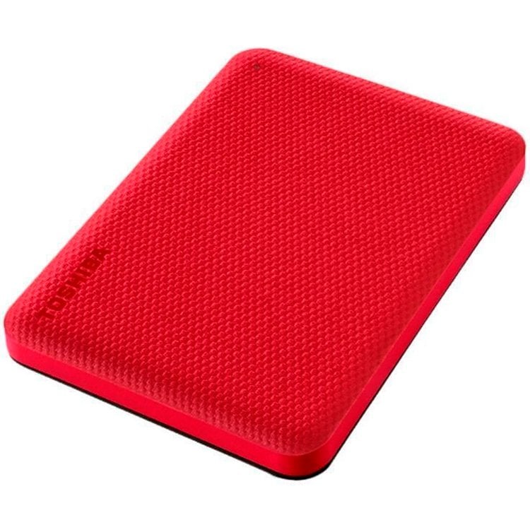 HDD Extern TOSHIBA CANVIO Advance 2TB, 2.5", USB 3.2 Gen1 (5Gbit/s), Backup and Security software, Textured Red, 149g [2]