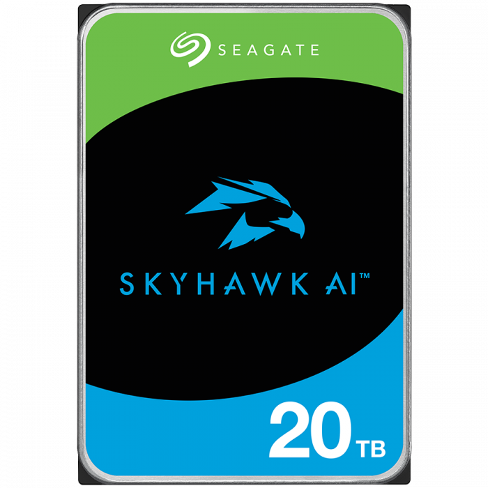 HDD Video Surveillance SEAGATE SkyHawk AI 20TB CMR, 3.5", 512MB, SATA, Rescue Services 3 ani, TBW: 550 [1]