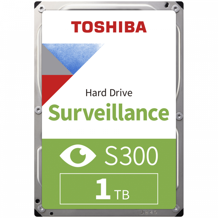 HDD Video Surveillance TOSHIBA S300 1TB CMR, 3.5'', 64MB, 5700RPM, SATA, TBW: 180-EOL [1]