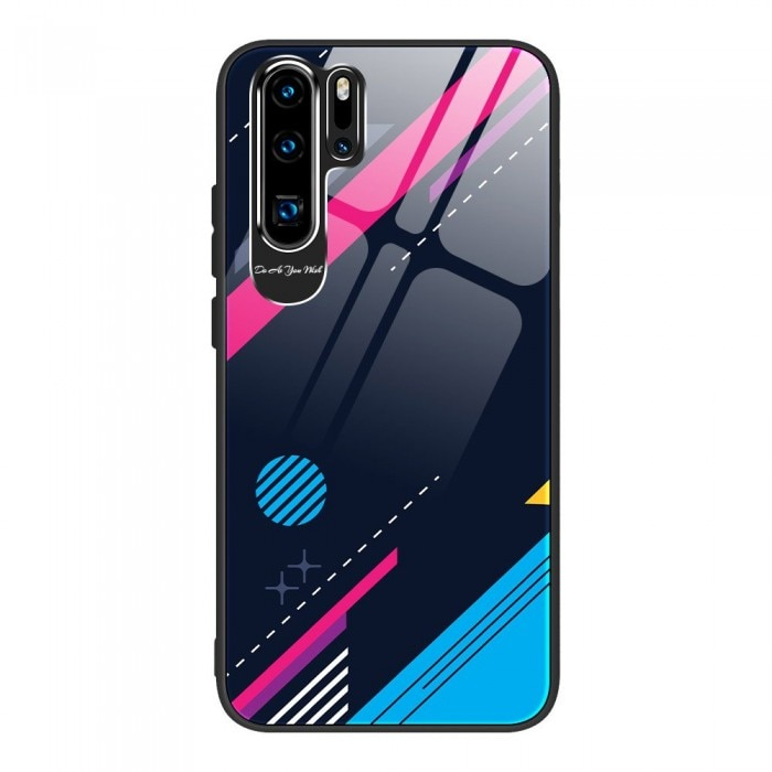 Husa de protectie, Color Tempered Glass Pattern 4, pentru iPhone 11 Pro, Multicolor [1]