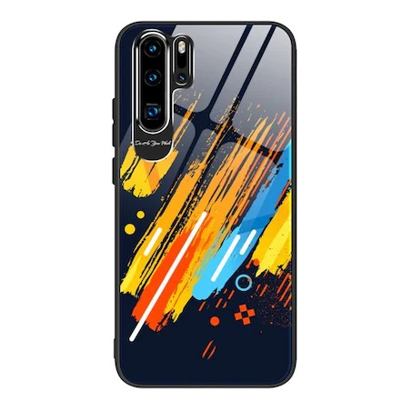 Husa de protectie, Color Tempered Glass Pattern 5, pentru iPhone 11 Pro, Multicolor [1]