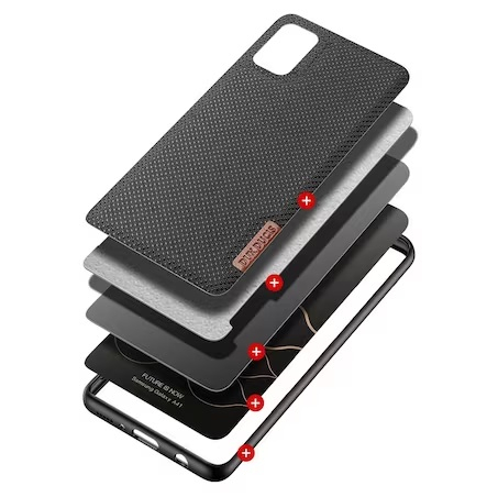 Husa de protectie, Dux Ducis Fino, Compatibil cu Samsung Galaxy A41, Negru [2]
