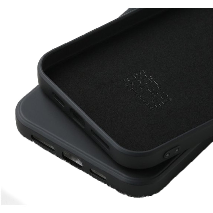 Husa de protectie Loomax, pentru iPhone 12 Pro Max, silicon subtire, negru [3]
