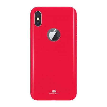 Husa de protectie, Mercury Jelly, Logo Hole, iPhone X/XS, Fuchsia [1]