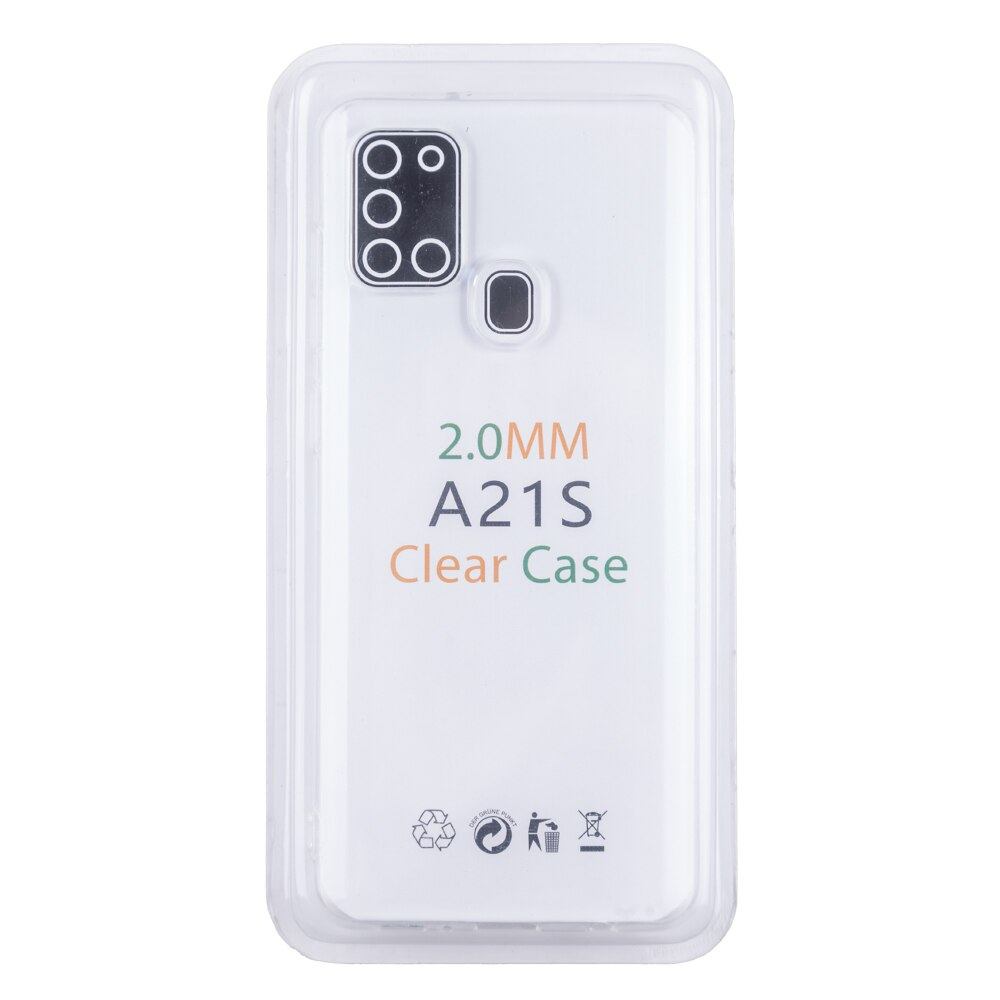 Husa Loomax de protectie pentru Samsung A21 S, silicon subtire, 2 mm, transparent [6]