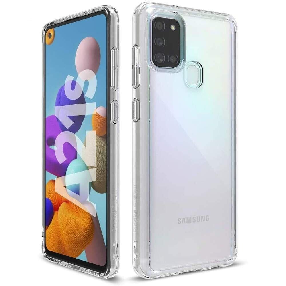Husa Loomax de protectie pentru Samsung A21 S, silicon subtire, 2 mm, transparent [2]