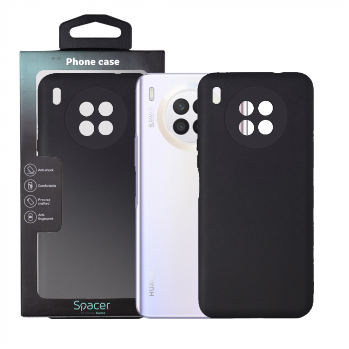 Husa SPPC-HU-N8i-TPU Spacer pentru Huawei Nova 8i, grosime 1.5mm, material flexibil TPU, Negru [1]