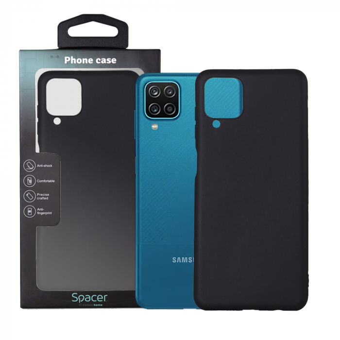HUSA SMARTPHONE Spacer, Samsung Galaxy A12, TPU, NEGRU [1]