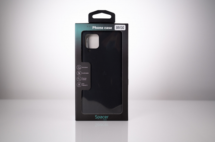 HUSA SMARTPHONE Spacer, Samsung Galaxy A12, TPU, NEGRU [4]