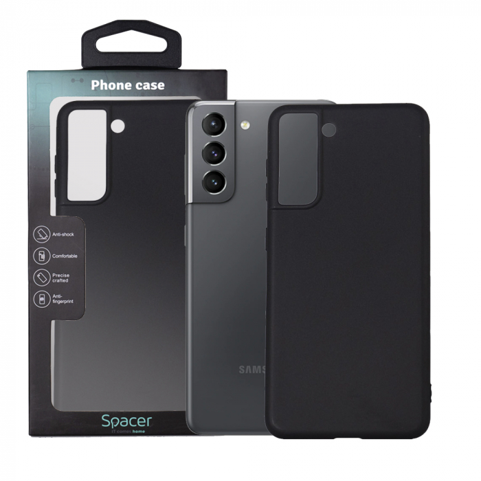 HUSA SMARTPHONE Spacer, Samsung Galaxy S21, TPU, NEGRU [1]