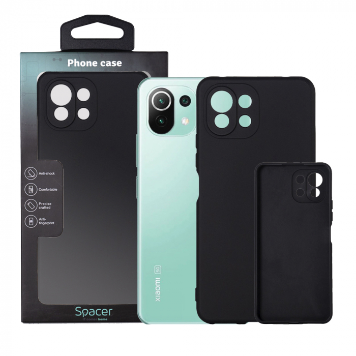 HUSA SMARTPHONE Spacer, Xiaomi Mi 11 Lite 5G, TPU, NEGRU [1]