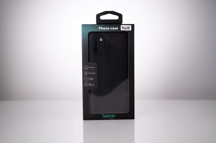 HUSA SMARTPHONE Spacer, Xiaomi Pocophone M3, TPU NEGRU [6]