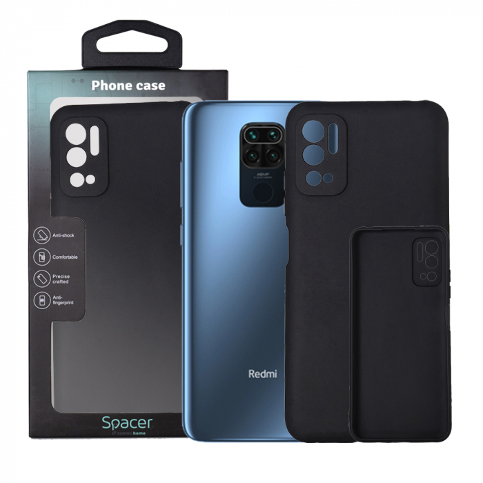 HUSA SMARTPHONE Spacer, Xiaomi Redmi Note 10 5G, TPU, NEGRU [1]