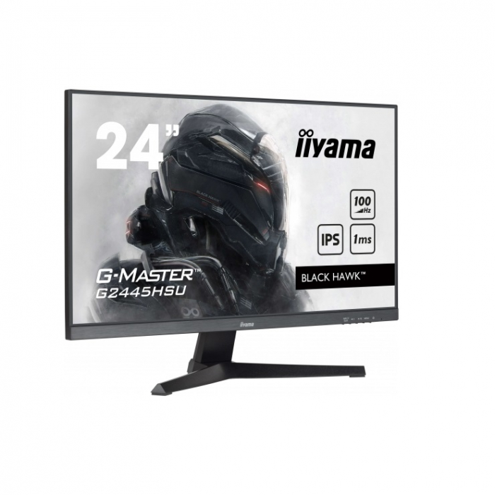 IIYAMA Monitor LED G2445HSU-B2 G-MASTER Gaming Light 23.8" 1920 x 1080 @100Hz 300 cd/m² 1ms 300cd HDMI DP USB Hub tilt 3y [1]